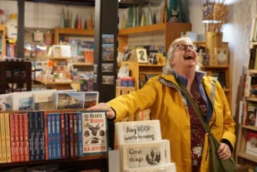 R. K. Benton at a book event